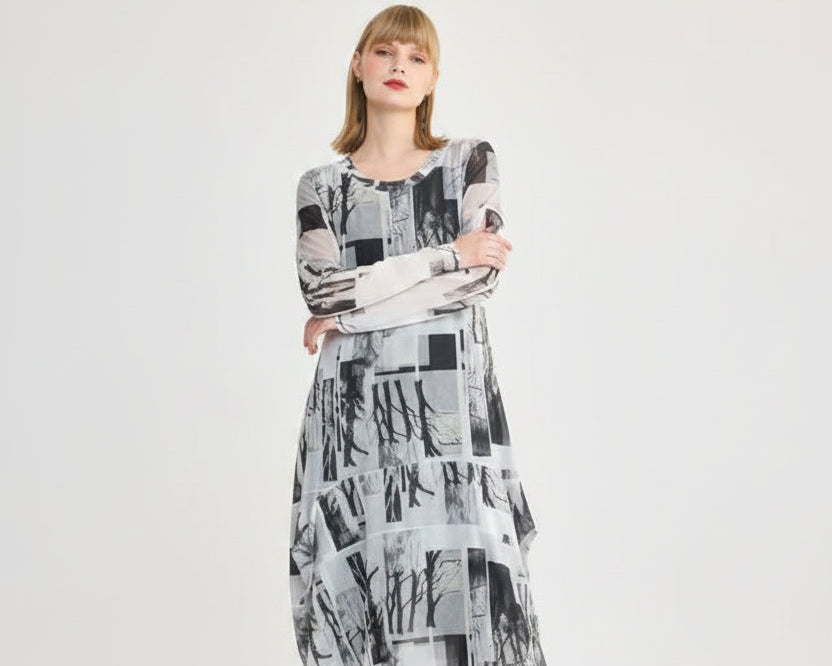 Luukaa Anya Dress Gray