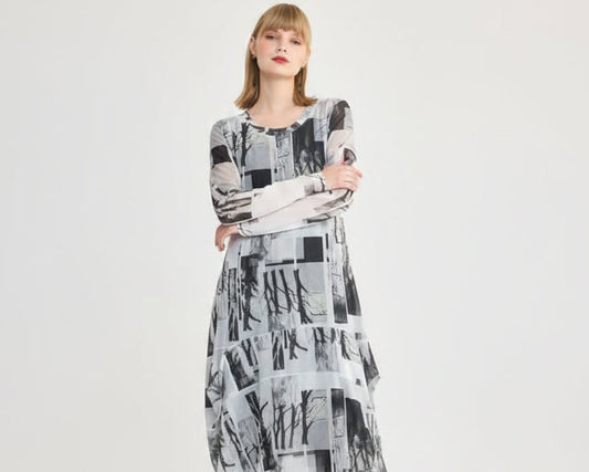 Luukaa Anya Dress Gray