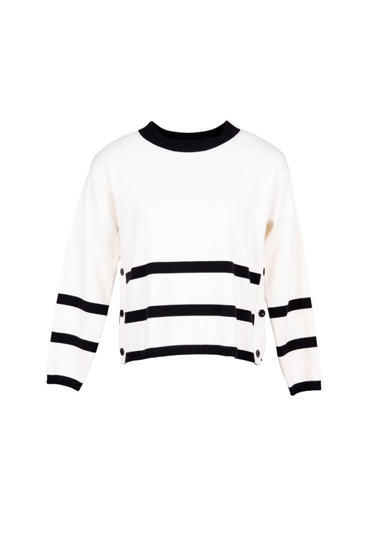 Peruzzi Side Button Knit Sweater