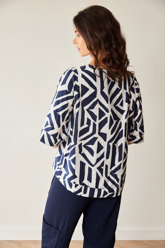 Peruzzi Geo Print Top