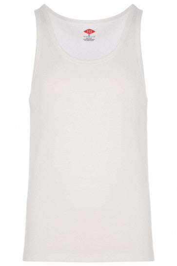 HJ Hall Cotton Vest 2 Pack White