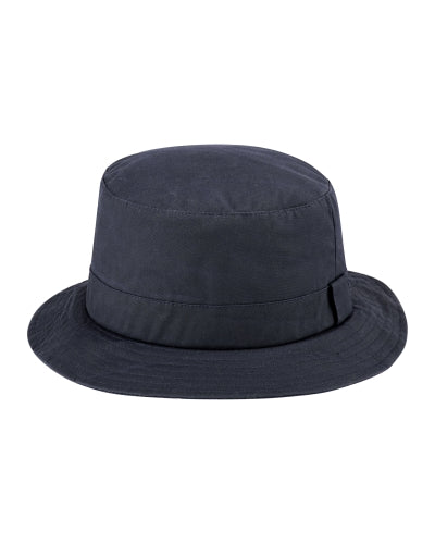 Hoggs of Fife Waxed Bush Hat Navy