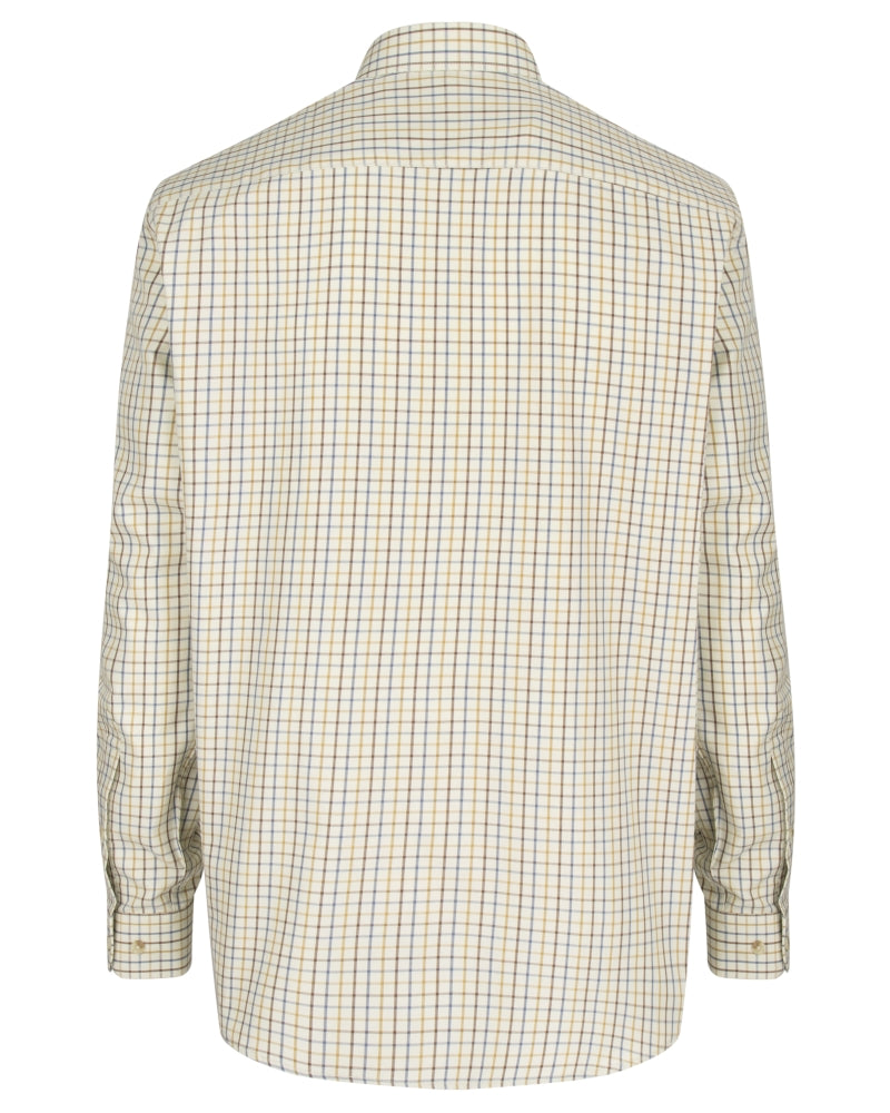 Hoggs Of Fife Inverness Cotton Shirt- Brown/Gold