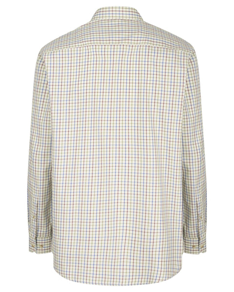 Hoggs Of Fife Inverness Cotton Shirt- Wine/Blue