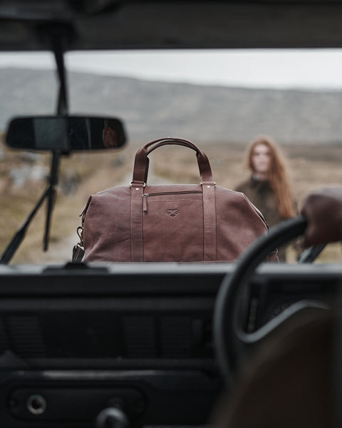 Hoggs of Fife Monarch Leather Carryon Holdall - Whiskey