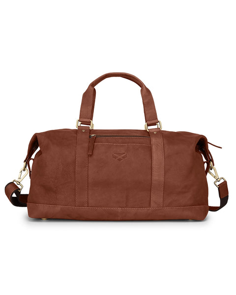 Hoggs of Fife Monarch Leather Carryon Holdall - Whiskey