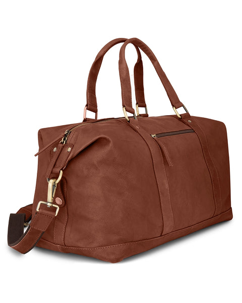 Hoggs of Fife Monarch Leather Carryon Holdall - Whiskey