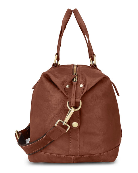 Hoggs of Fife Monarch Leather Carryon Holdall - Whiskey