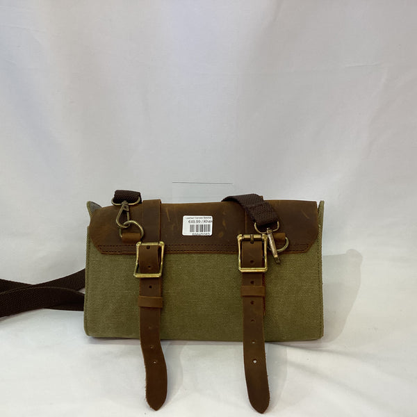 Leather/ Canvas Satchel Bag