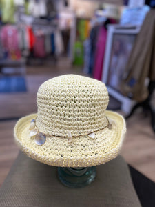 Crushable Straw Hat Women's - shell band