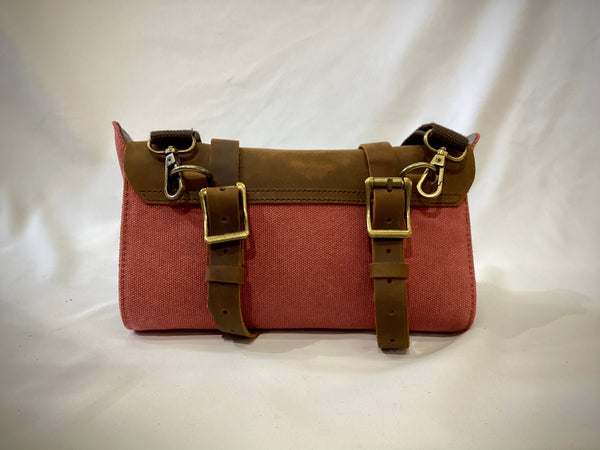 Leather/ Canvas Satchel Bag