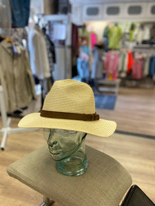 Straw fedora hat Unisex