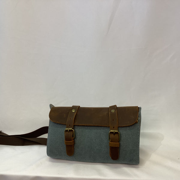 Leather/ Canvas Satchel Bag