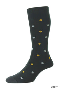 HJ643 Organic Cotton Comfort Top Socks Spot