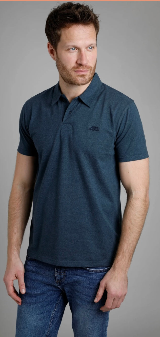 Weird Fish Jetstream Polo- navy