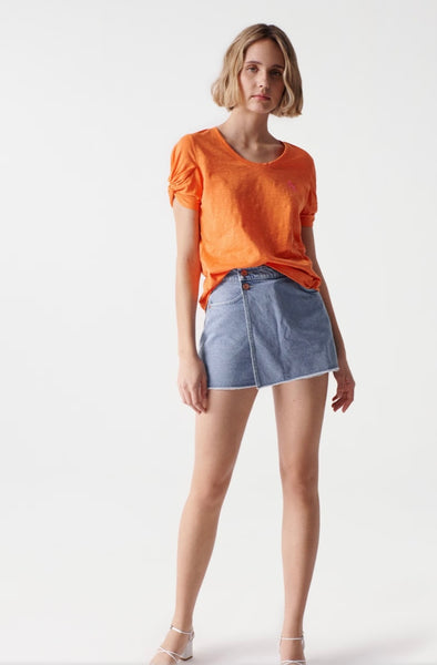 Salsa Plain T-shirt-Orange