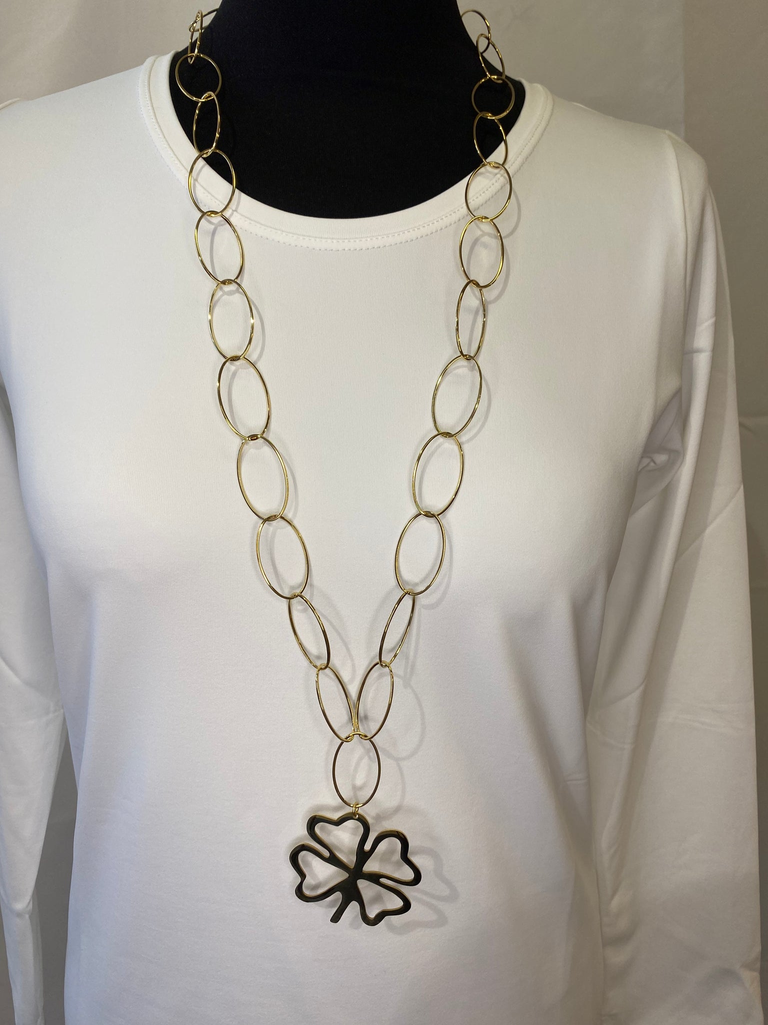 Gold Shamrock Chain