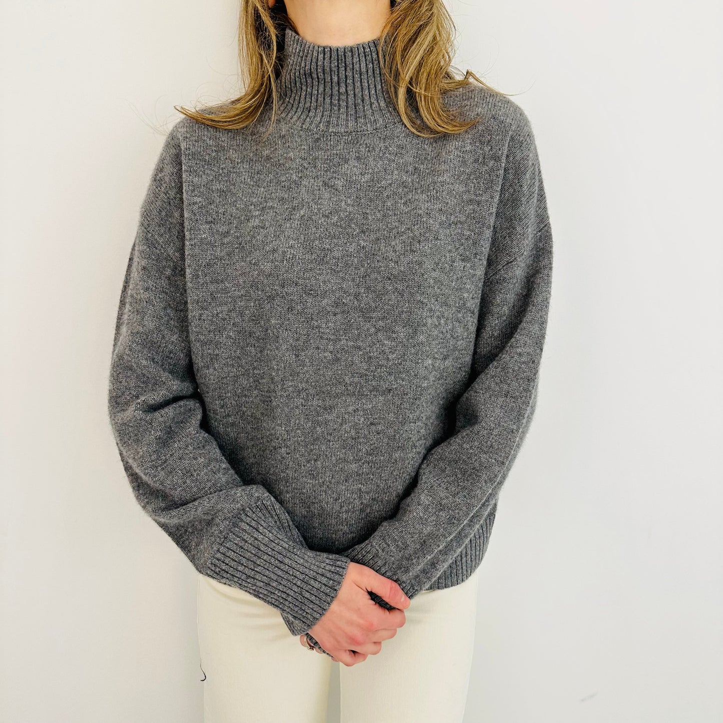 TWNS Keystone High Neck Sweater Dark Grey