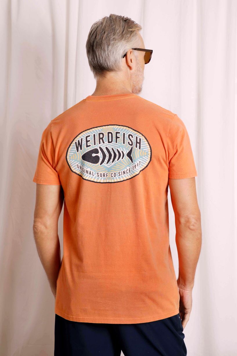 Weird Fish Original Surf Graphic T-Shirt - Mango