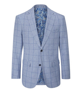 Skopes Dudley Jacket- Pale Blue Check