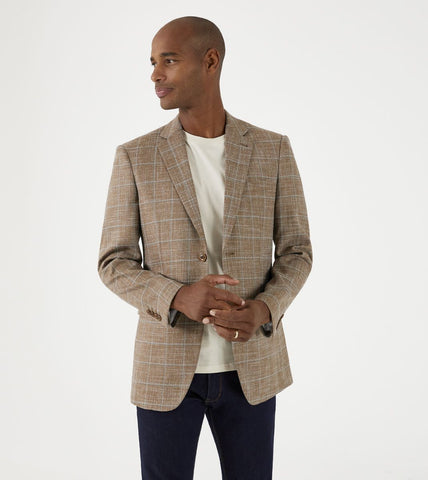 Skopes Louis Tailored Jacket -Corn Check