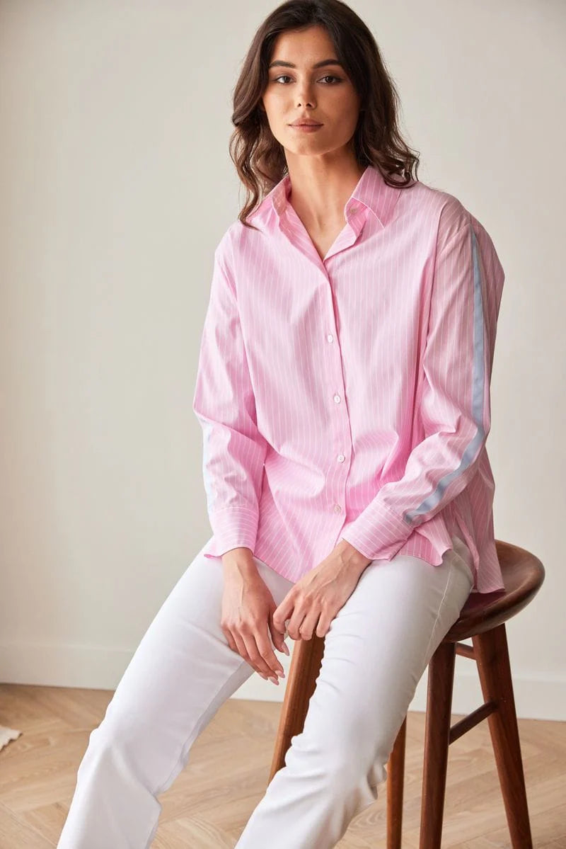 Peruzzi Stripe Shirt With Contrast Stripe