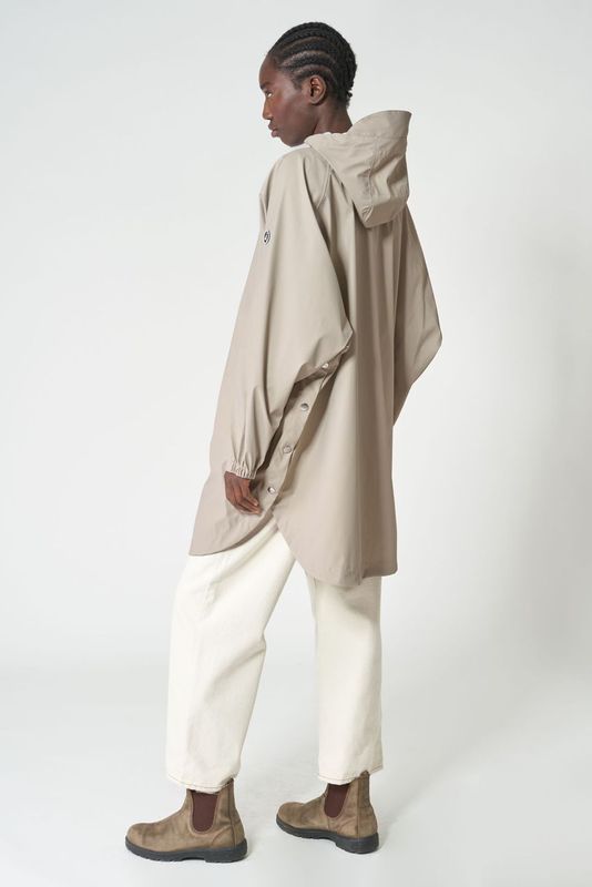 Tanta Sky Raincoat-Stone Grey