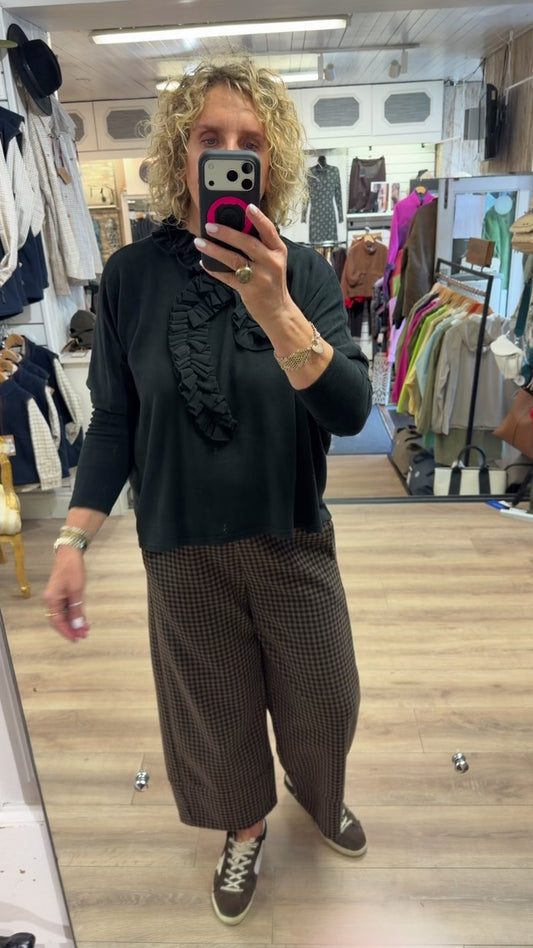 Neirami Brush Check Trousers