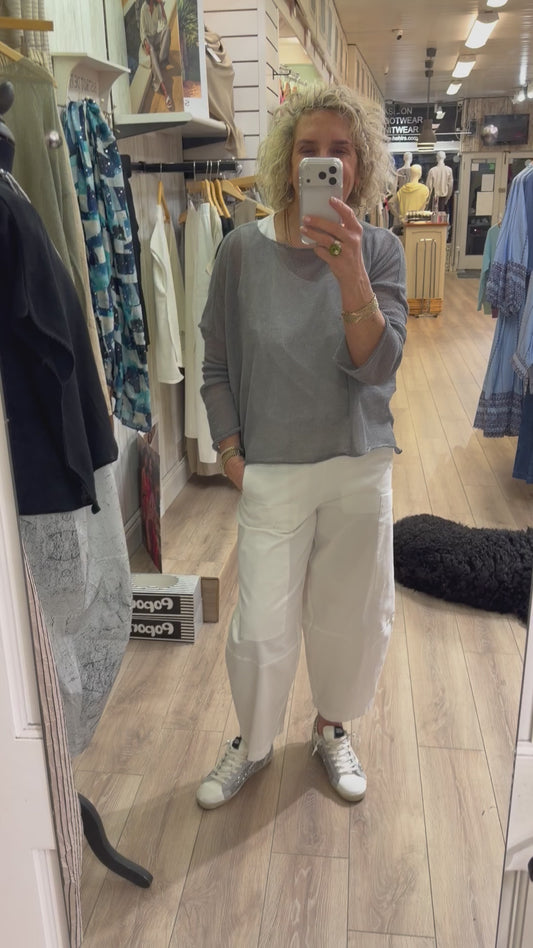 Lotus Eaters Lak 06 Knit Top Grey