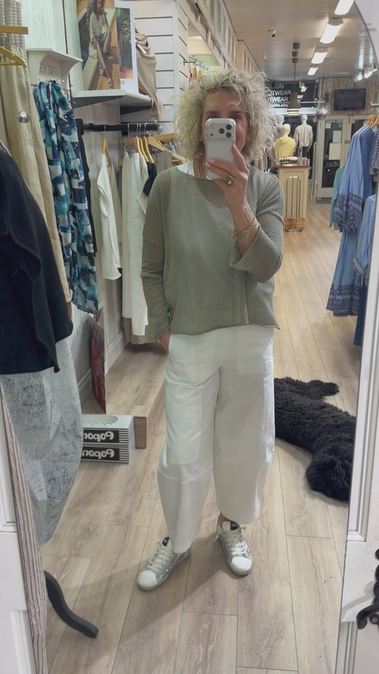 Lotus Eaters Lak 06 Knit Top KHAKI