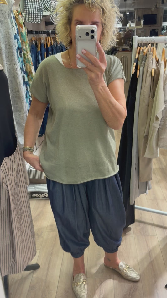 Lotus Eaters Lak 10 Knit Top Khaki