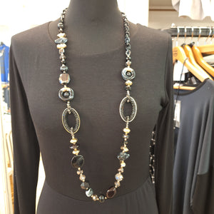 Black Bead Necklace