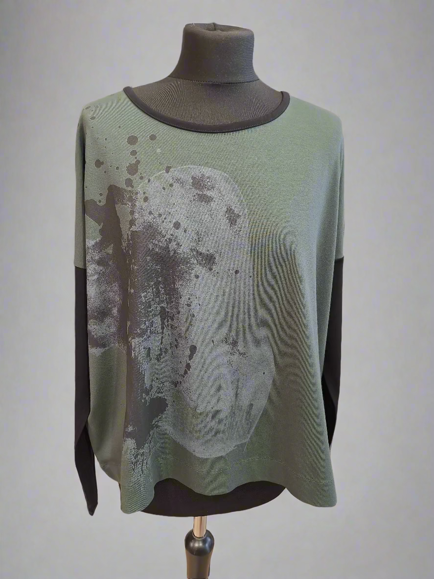 Naya Placement Print Top Forest