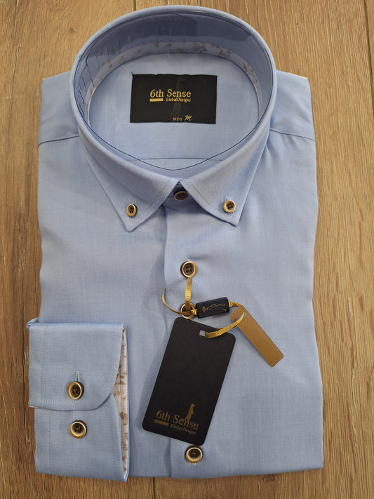6th Sense BD Lyocell Shirt -  Light Blue