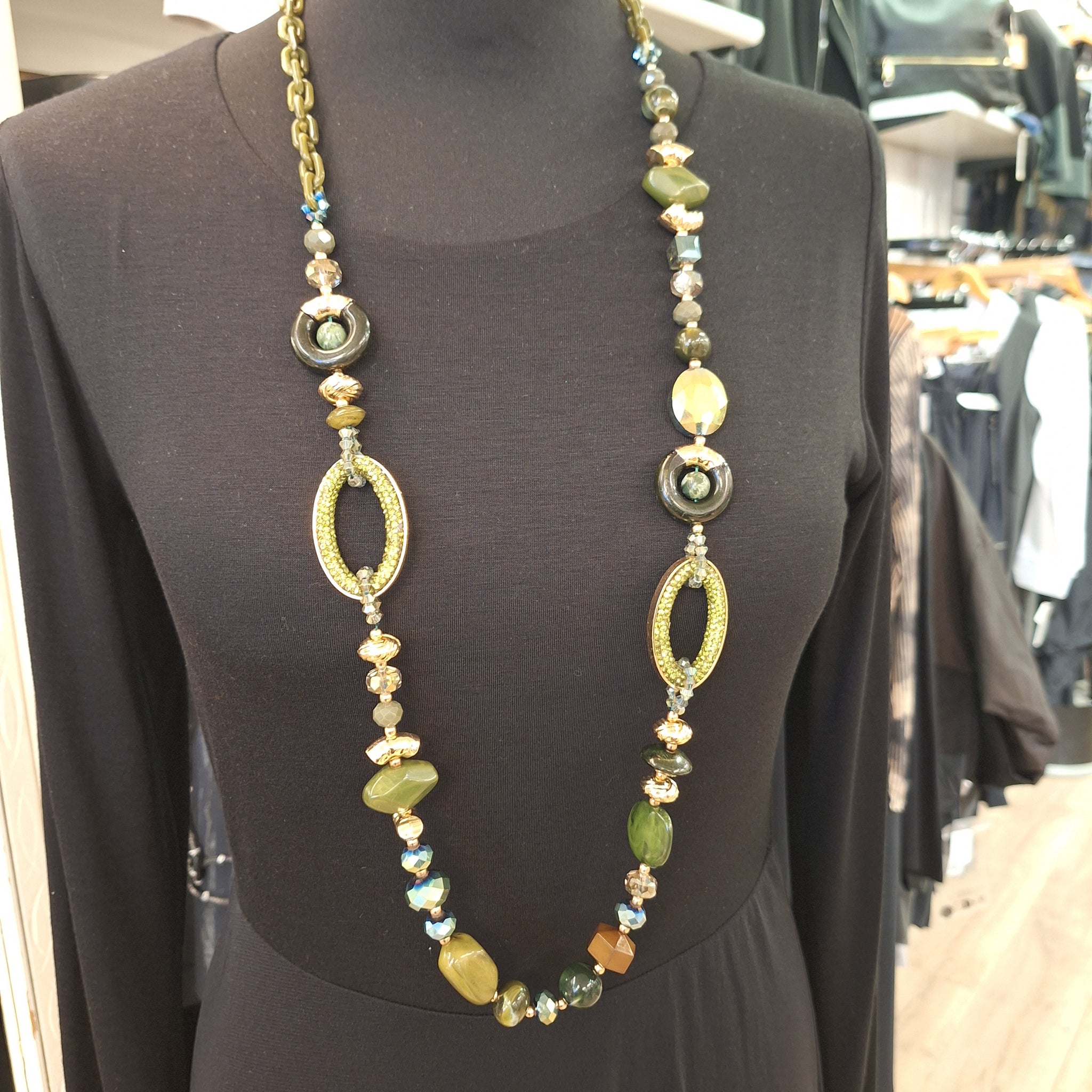 Green Bead Necklace