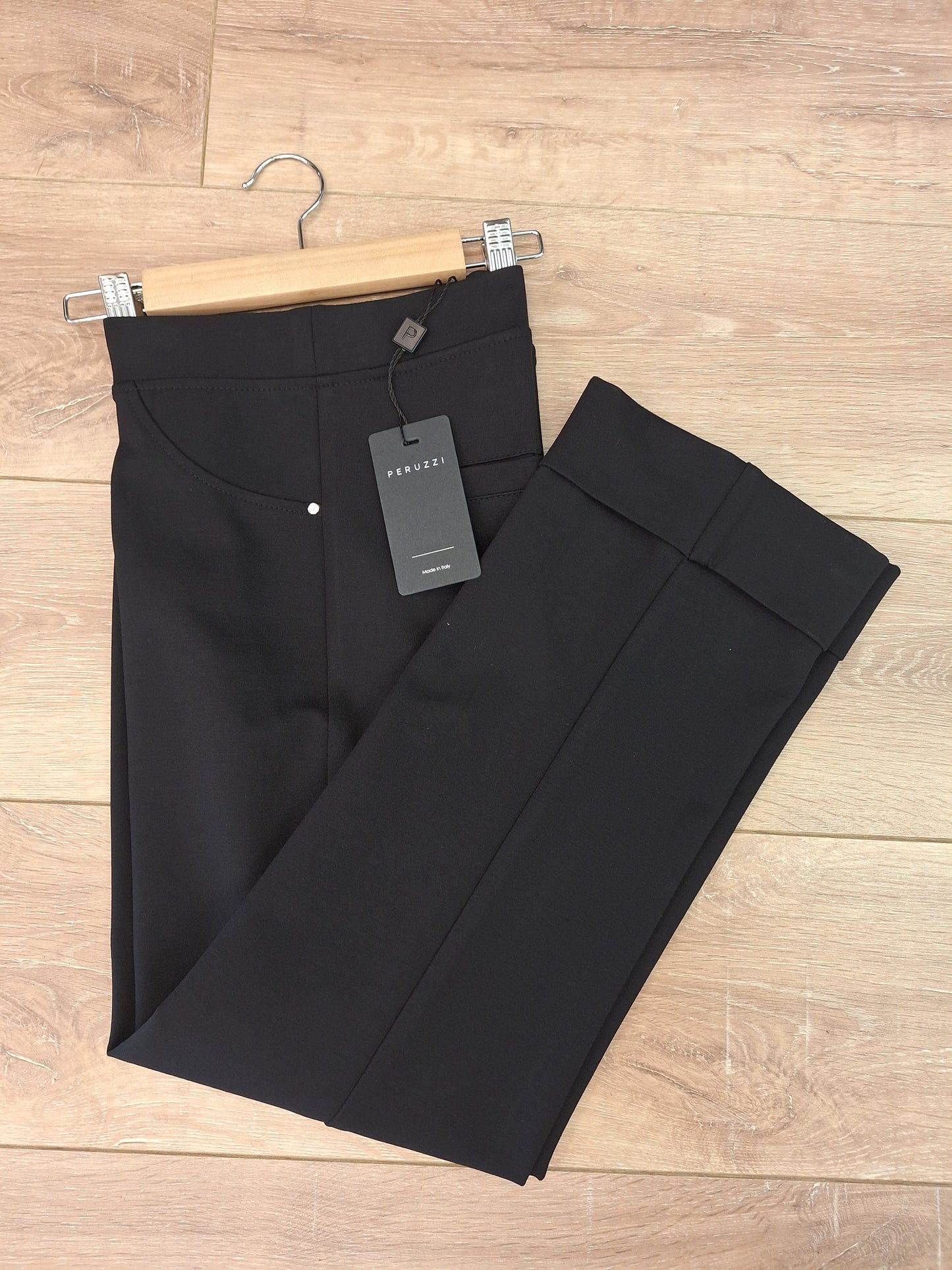 Peruzzi Turn Up Trouser Black
