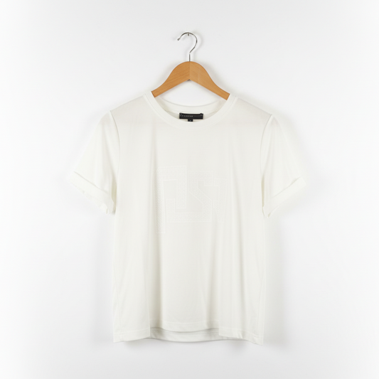 Peruzzi Applique Top White