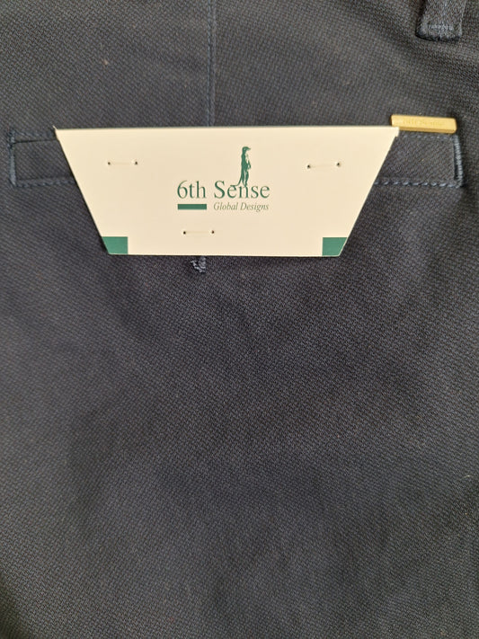 6TH Sense Kansas Print Chino- Navy