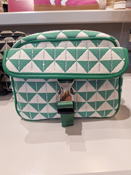 Geometric Print Bag with Diamantes