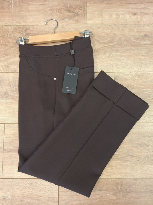 Peruzzi Turn Up Trouser Brown