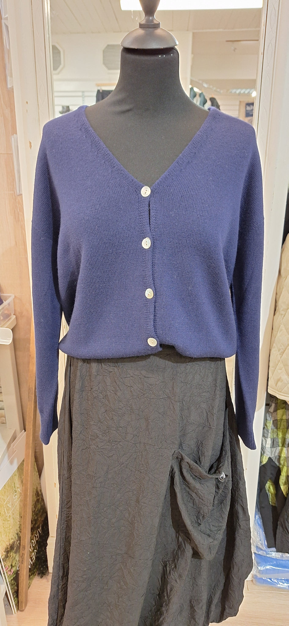 Art Cardigan Navy