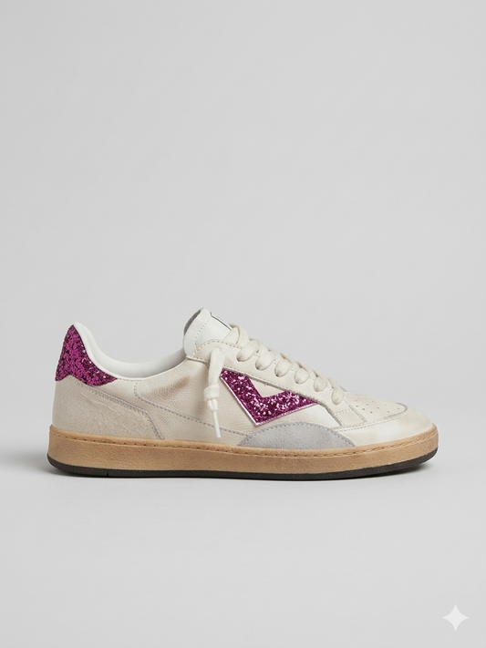 4B12 Playnew Trainers WHITE/FUXIA