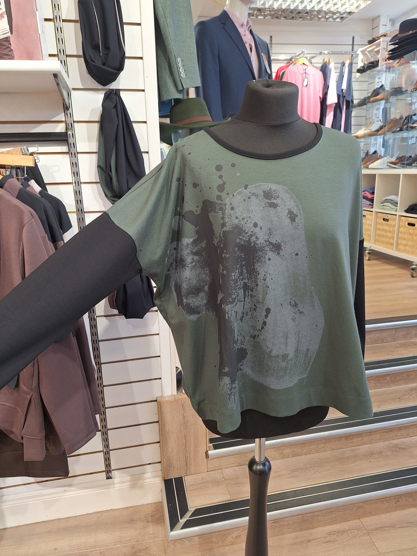 Naya Placement Print Top Forest