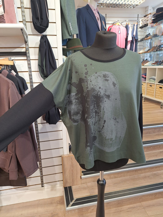 Naya Placement Print Top Forest