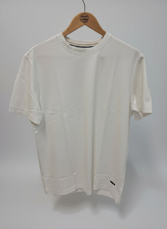 6th Sense Liquid Round Neck T-Shirt White