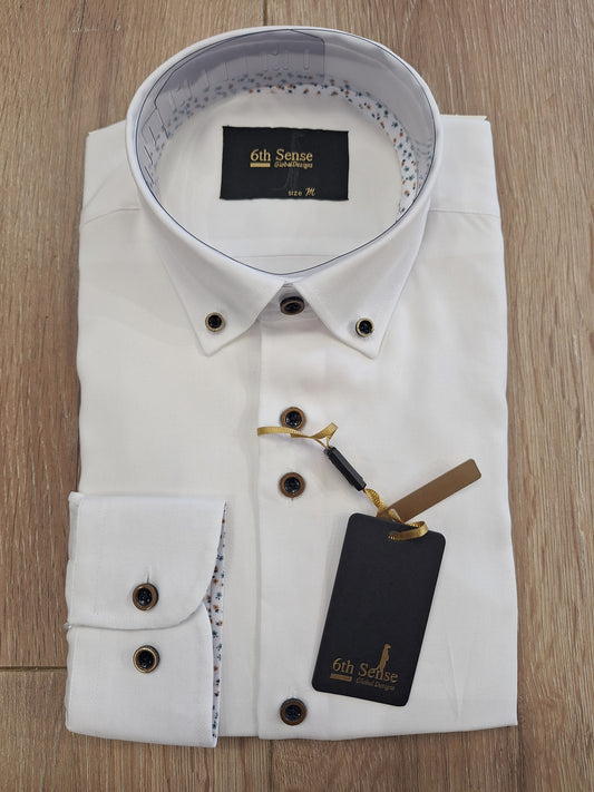 6th Sense BD Lyocell Shirt - White