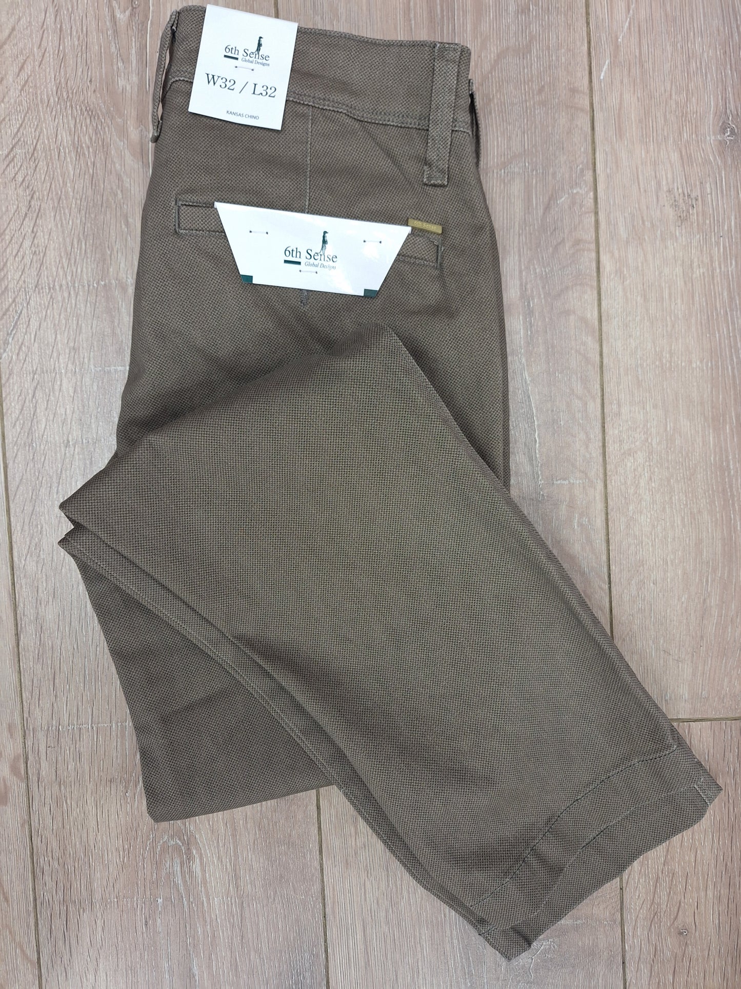 6TH Sense Kansas Print Chino- Beige