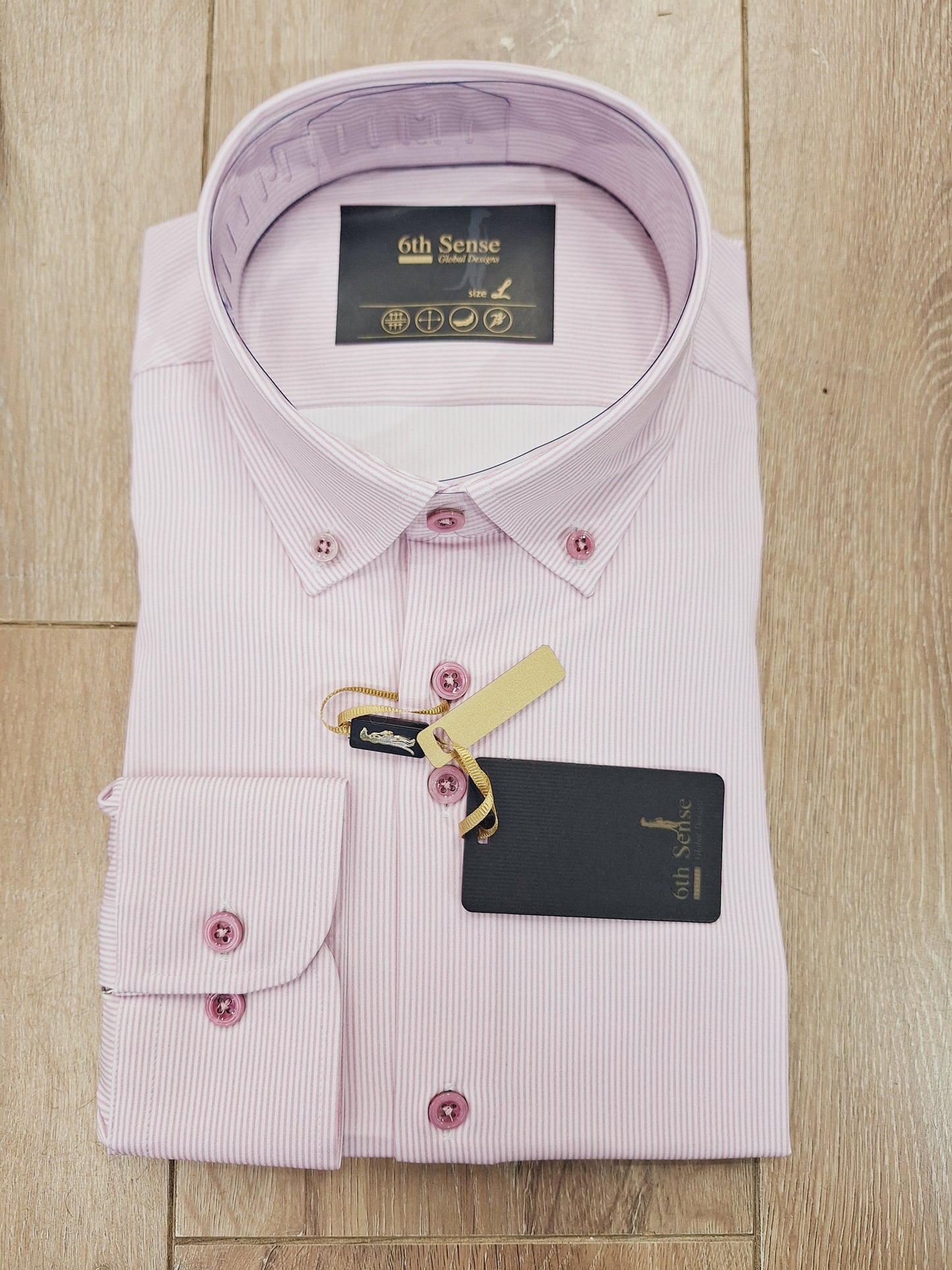 6th Sense BD Print Perform Pink Stripe