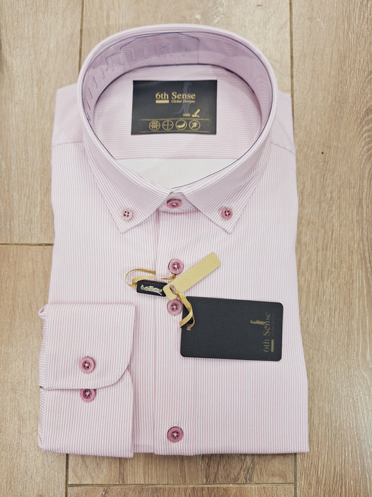 6th Sense BD Print Perform Pink Stripe