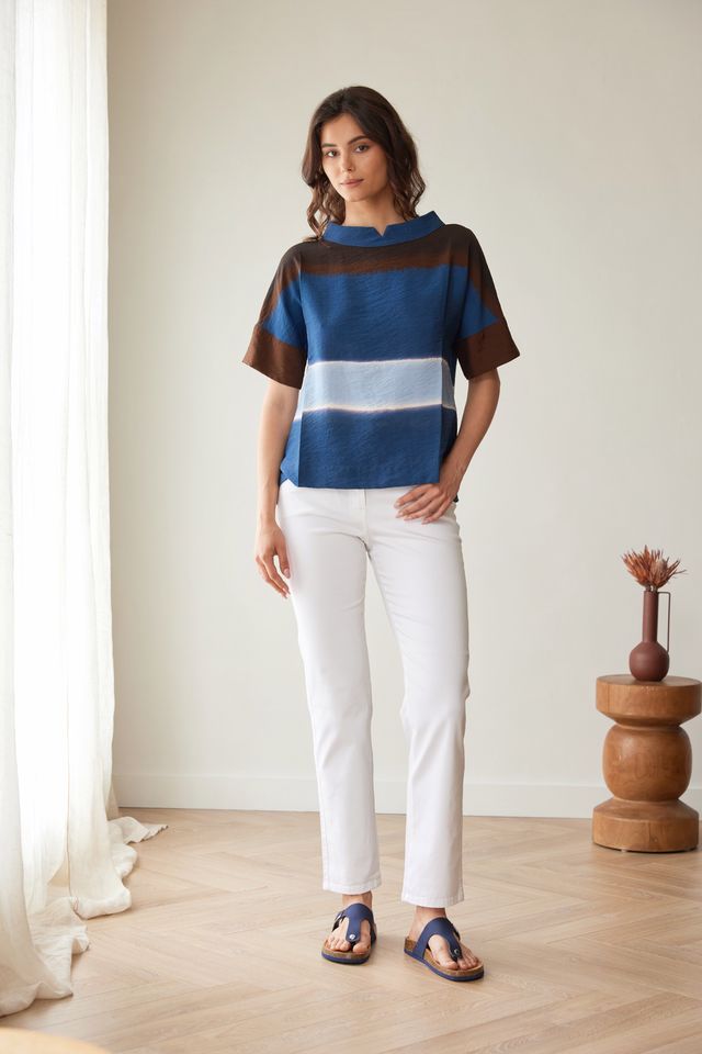 Peruzzi Multi Stripe Top